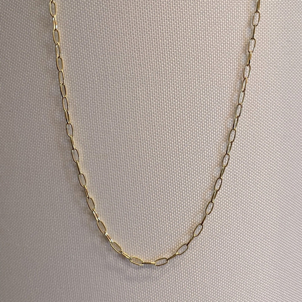 Gorjana Parker mini necklace 17 in; gold plated